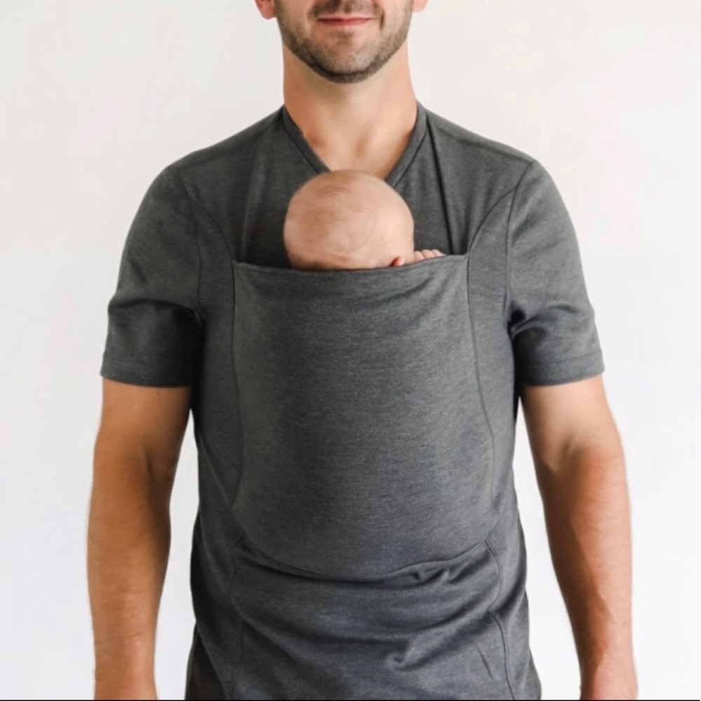 Lalabu Dad baby wearing Shirt , Baby Carrier size large
